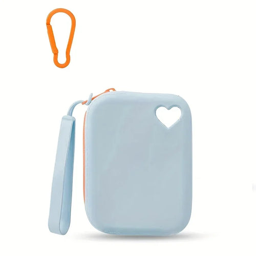 1pc Silicone Dog Treat Bag Pet Snack Bag Travel Portable Training Pet