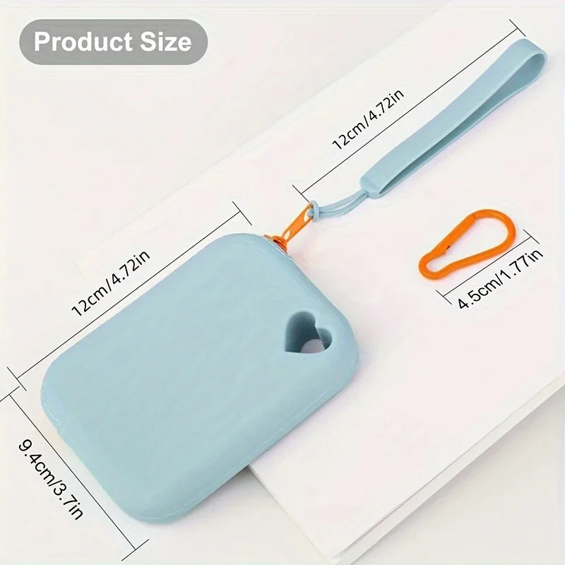 1pc Silicone Dog Treat Bag Pet Snack Bag Travel Portable Training Pet
